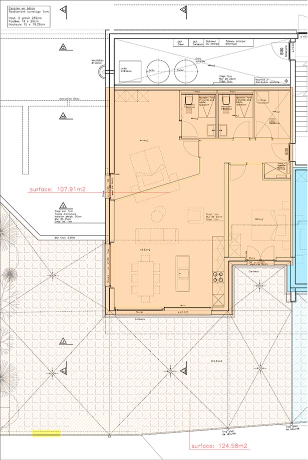 Plan appartement 1A – Niveau 1 bâtiment A